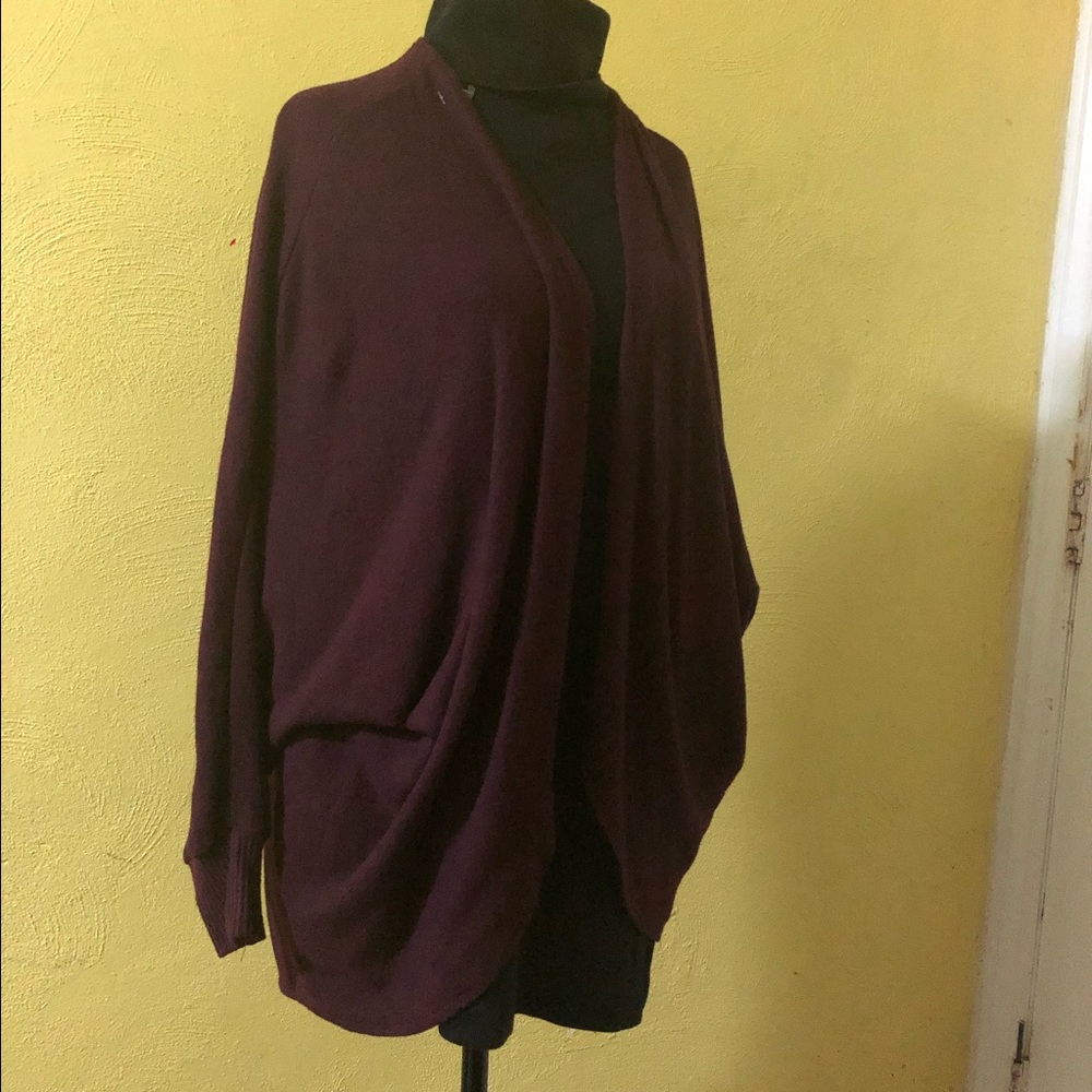 New Woman’s Deep Burgundy Drapy Sweater !